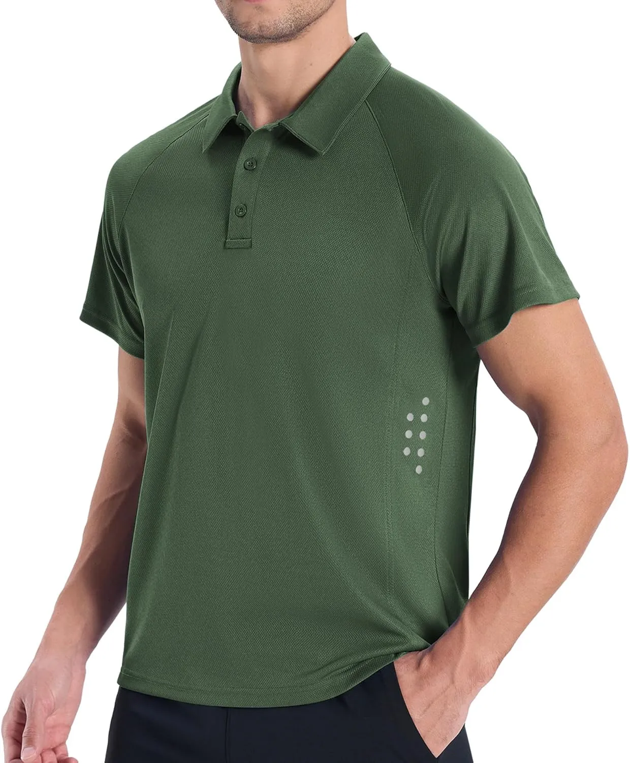 ZITY 3 Pack Mens Polo Shirts Short Sleeve Performance Moisture Wicking Business Casual Athletic Collared Golf Shirts for Men