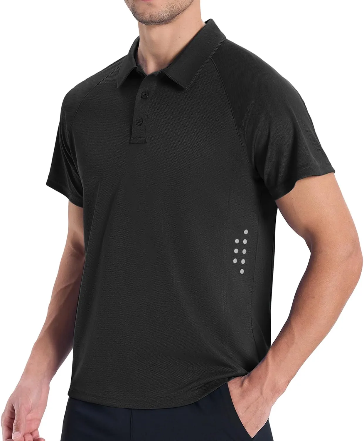 ZITY 3 Pack Polo Shirts for Men Cool Dry Outdoor Fishing Athletic Fit Short Sleeve Collared T-Shirts